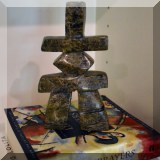 D100. Stone totem signed. 6”h - $28